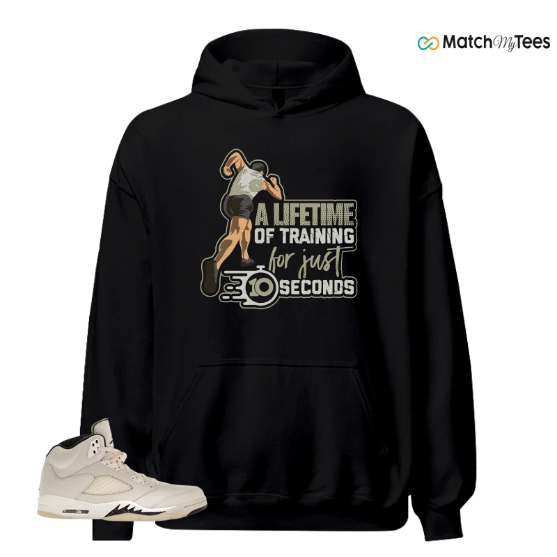 NIKE AIR JORDAN 5 RETRO SAIL SNEAKER Matching Tees hoodie