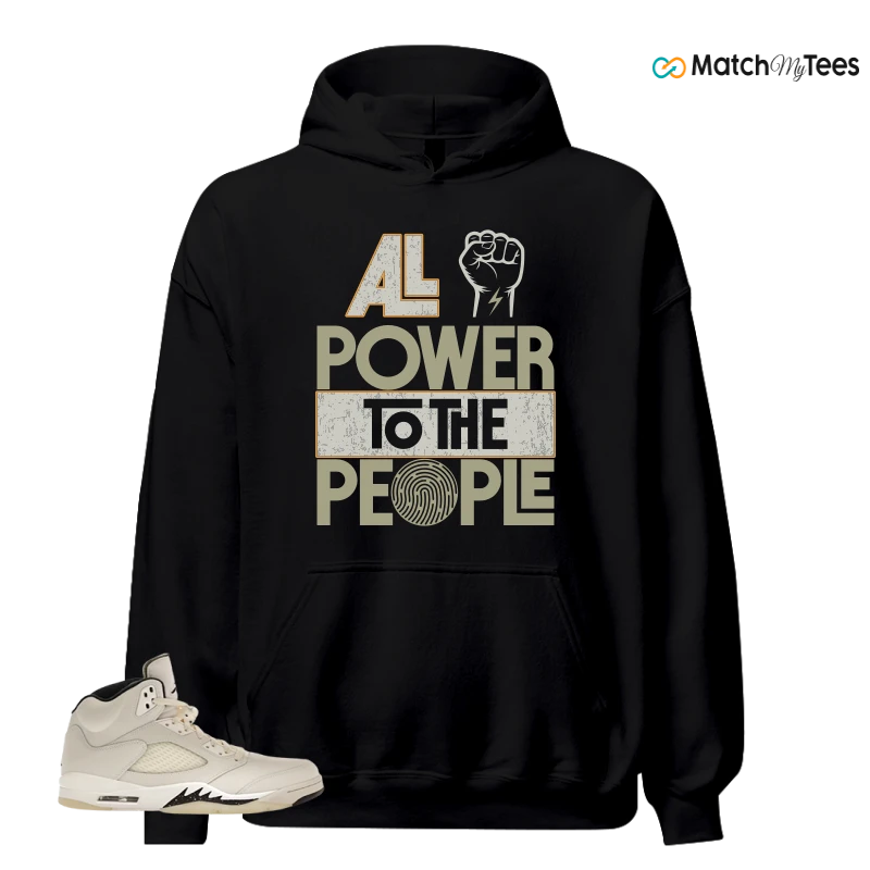 NIKE AIR JORDAN 5 RETRO SAIL SNEAKER Matching Tees hoodie
