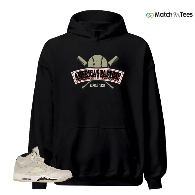 NIKE AIR JORDAN 5 RETRO SAIL SNEAKER Matching Tees hoodie