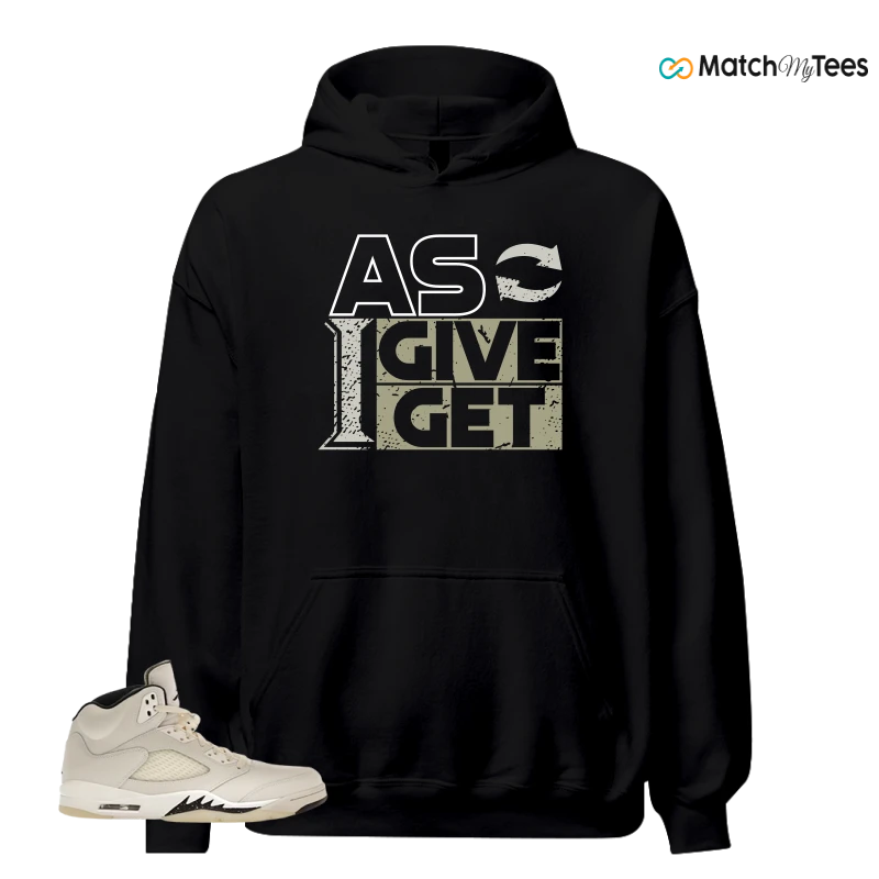 NIKE AIR JORDAN 5 RETRO SAIL SNEAKER Matching Tees hoodie