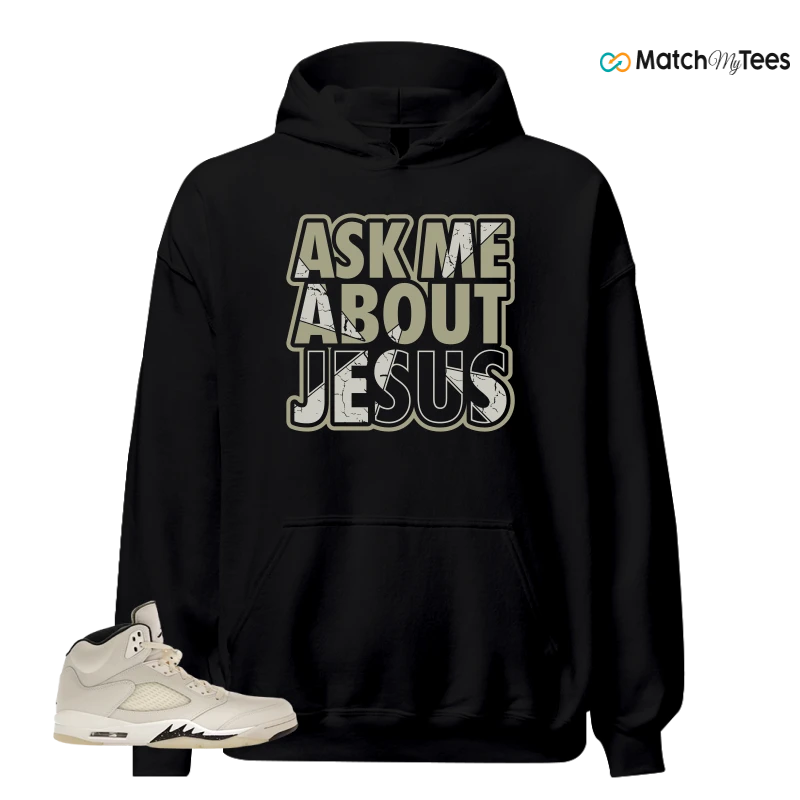 NIKE AIR JORDAN 5 RETRO SAIL SNEAKER Matching Tees hoodie