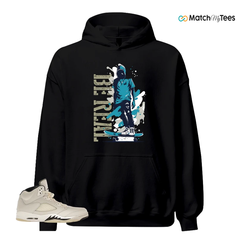 NIKE AIR JORDAN 5 RETRO SAIL SNEAKER Matching Tees hoodie