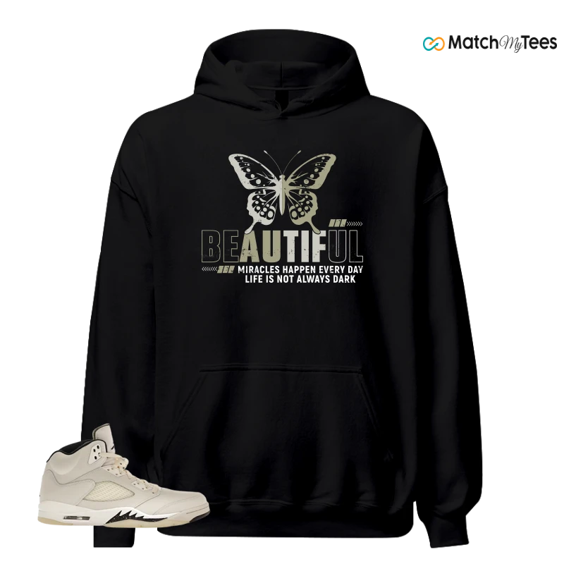 NIKE AIR JORDAN 5 RETRO SAIL SNEAKER Matching Tees hoodie
