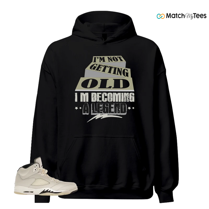 NIKE AIR JORDAN 5 RETRO SAIL SNEAKER Matching Tees hoodie