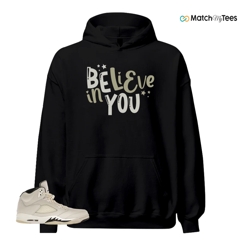 NIKE AIR JORDAN 5 RETRO SAIL SNEAKER Matching Tees hoodie