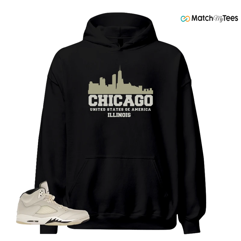 NIKE AIR JORDAN 5 RETRO SAIL SNEAKER Matching Tees hoodie