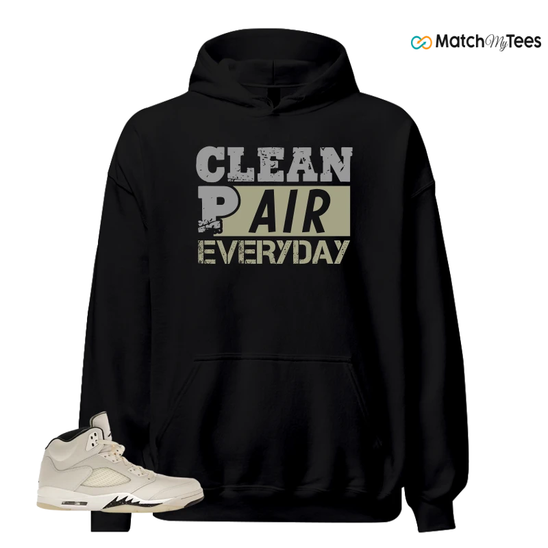 NIKE AIR JORDAN 5 RETRO SAIL SNEAKER Matching Tees hoodie
