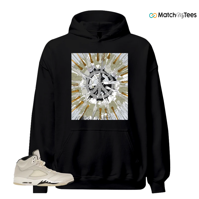 NIKE AIR JORDAN 5 RETRO SAIL SNEAKER Matching Tees hoodie