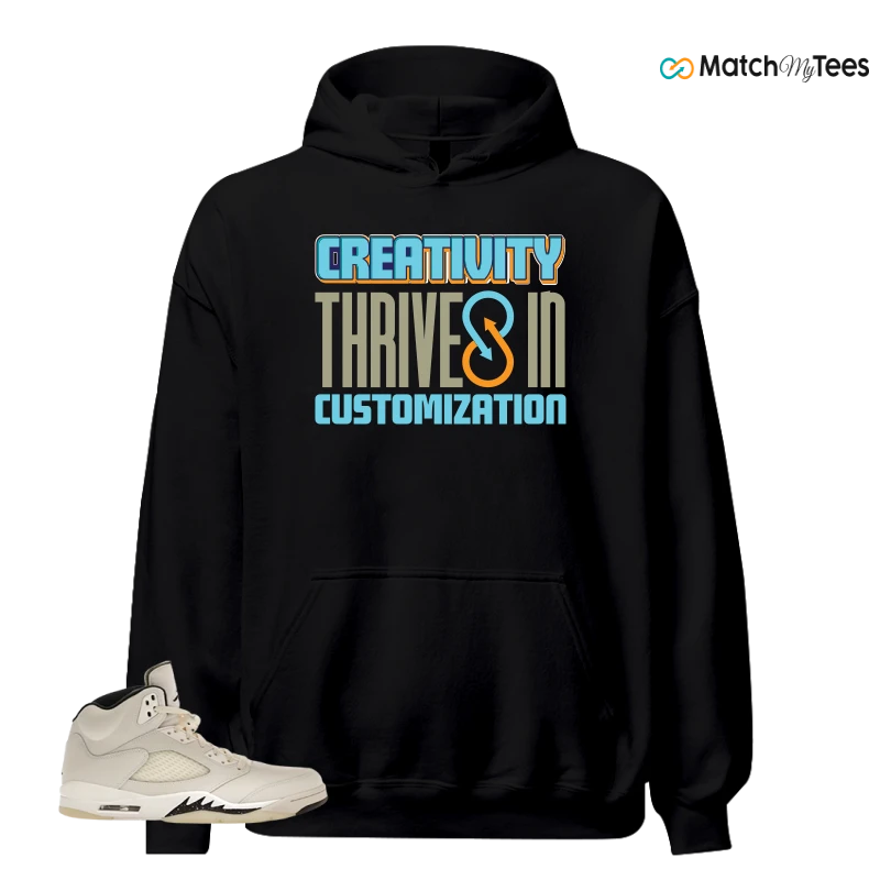 NIKE AIR JORDAN 5 RETRO SAIL SNEAKER Matching Tees hoodie