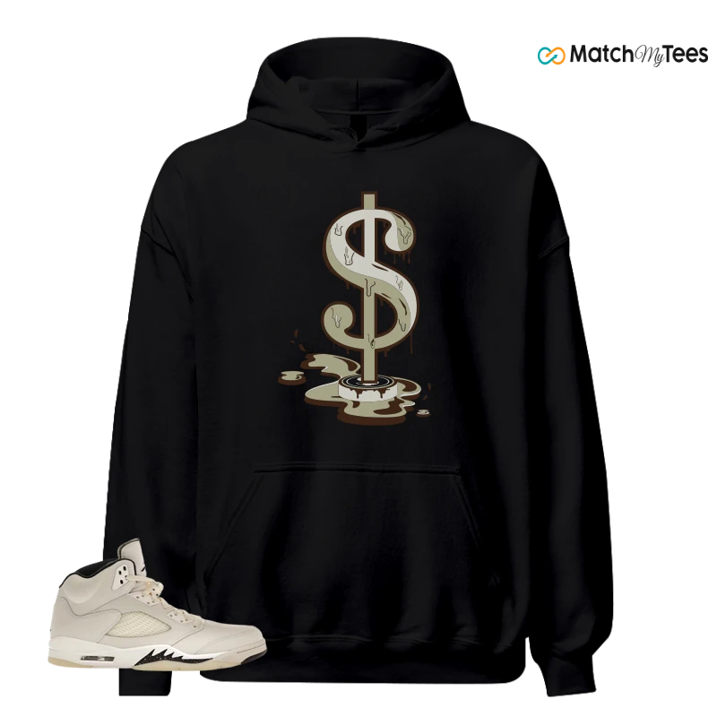 NIKE AIR JORDAN 5 RETRO SAIL SNEAKER Matching Tees hoodie