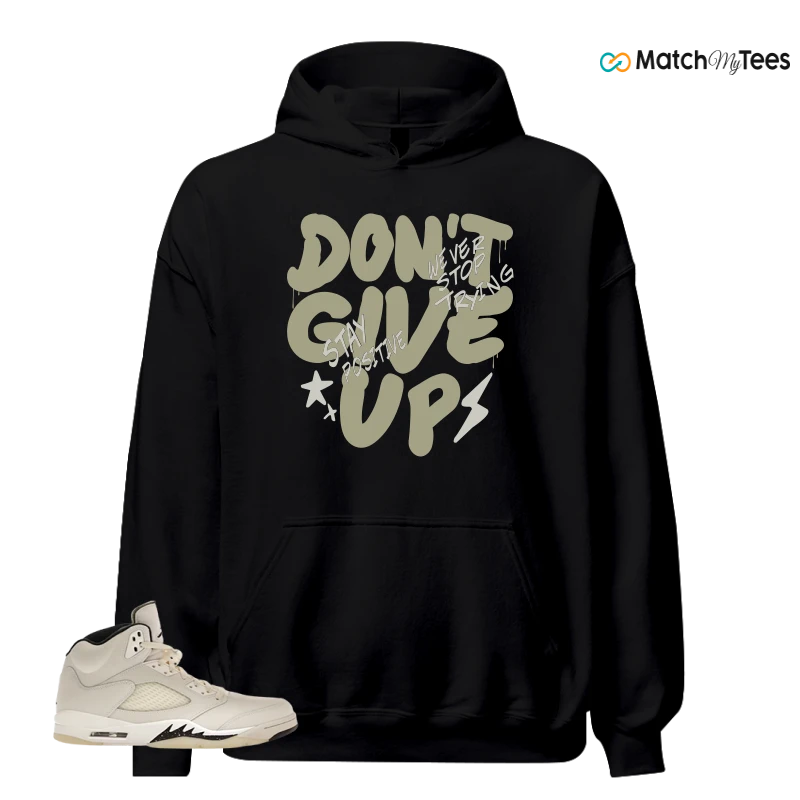NIKE AIR JORDAN 5 RETRO SAIL SNEAKER Matching Tees hoodie