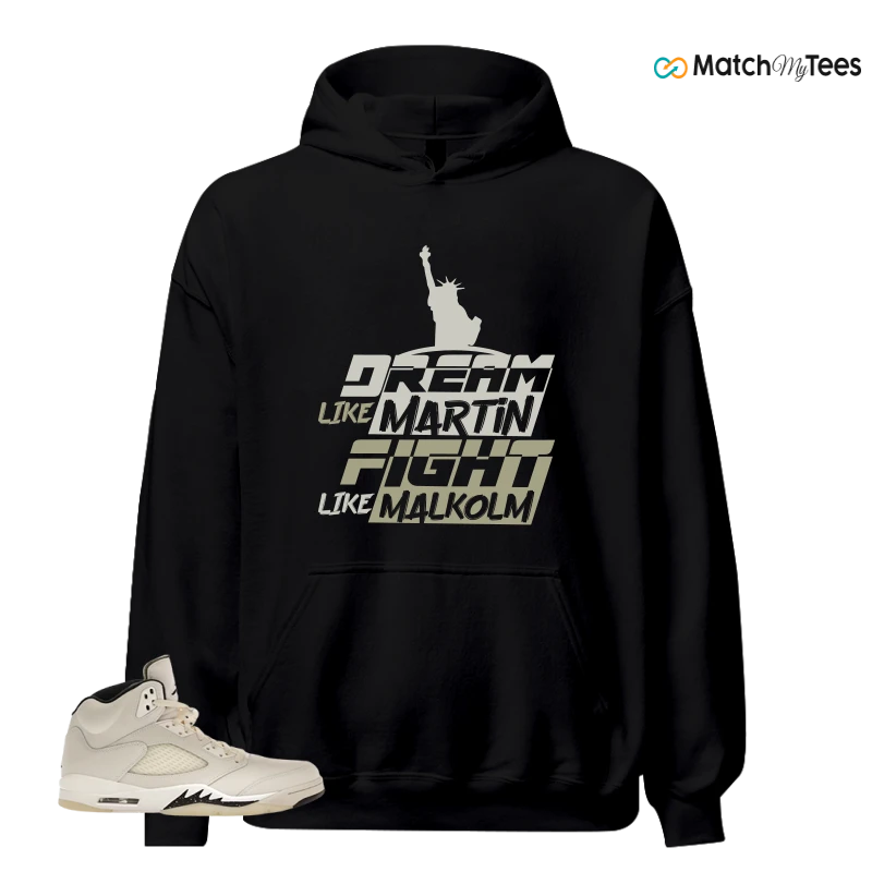 NIKE AIR JORDAN 5 RETRO SAIL SNEAKER Matching Tees hoodie
