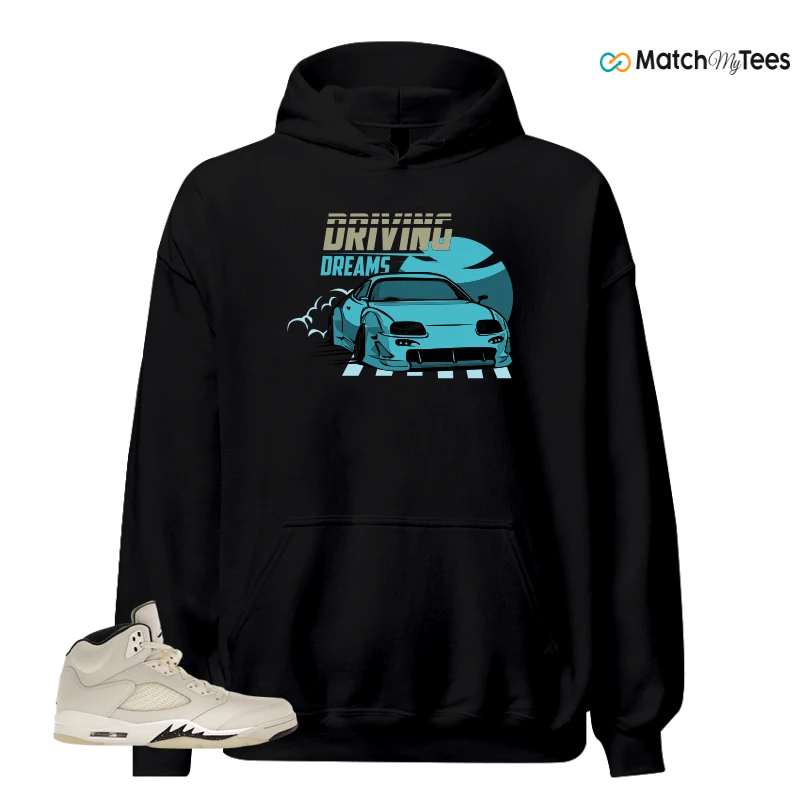 NIKE AIR JORDAN 5 RETRO SAIL SNEAKER Matching Tees hoodie