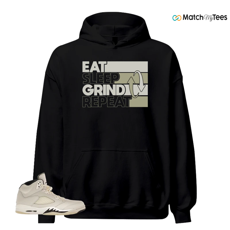 NIKE AIR JORDAN 5 RETRO SAIL SNEAKER Matching Tees hoodie