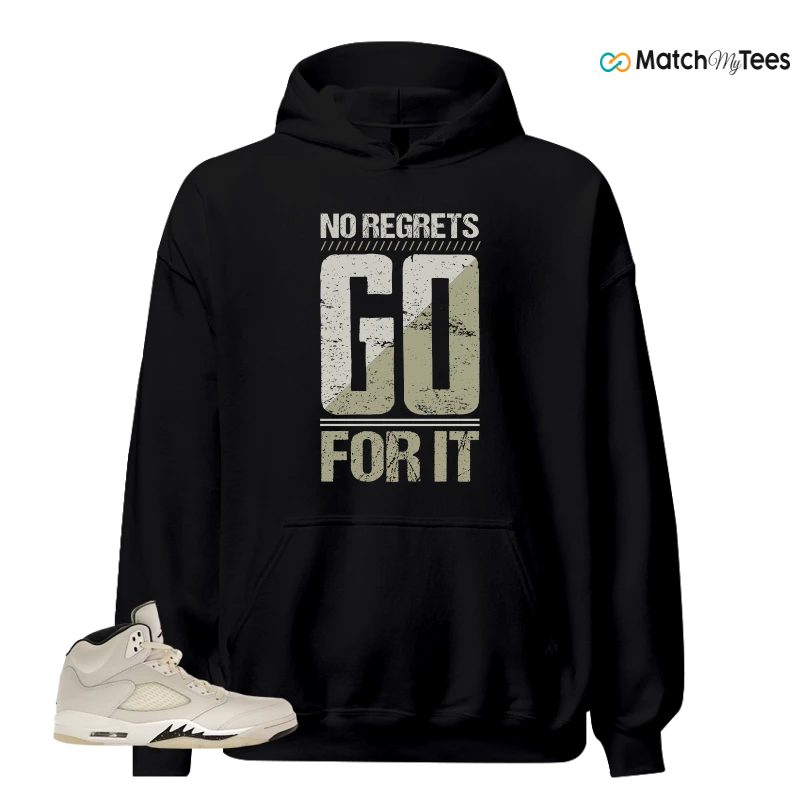 NIKE AIR JORDAN 5 RETRO SAIL SNEAKER Matching Tees hoodie