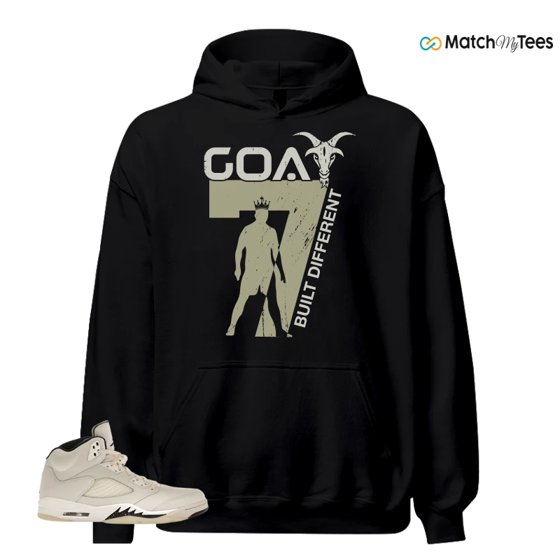 NIKE AIR JORDAN 5 RETRO SAIL SNEAKER Matching Tees hoodie
