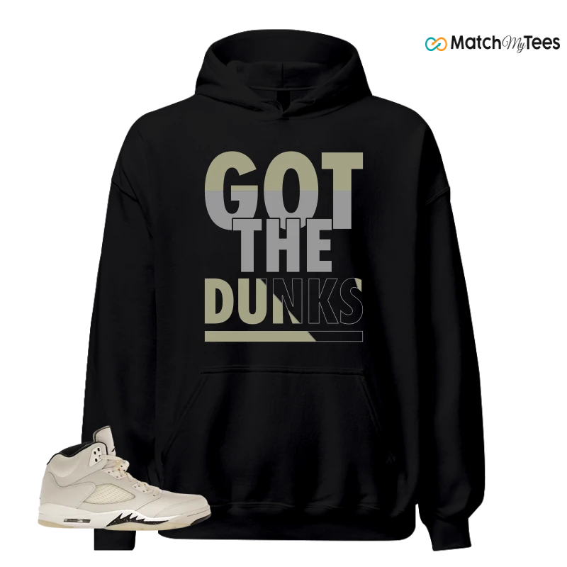 NIKE AIR JORDAN 5 RETRO SAIL SNEAKER Matching Tees hoodie