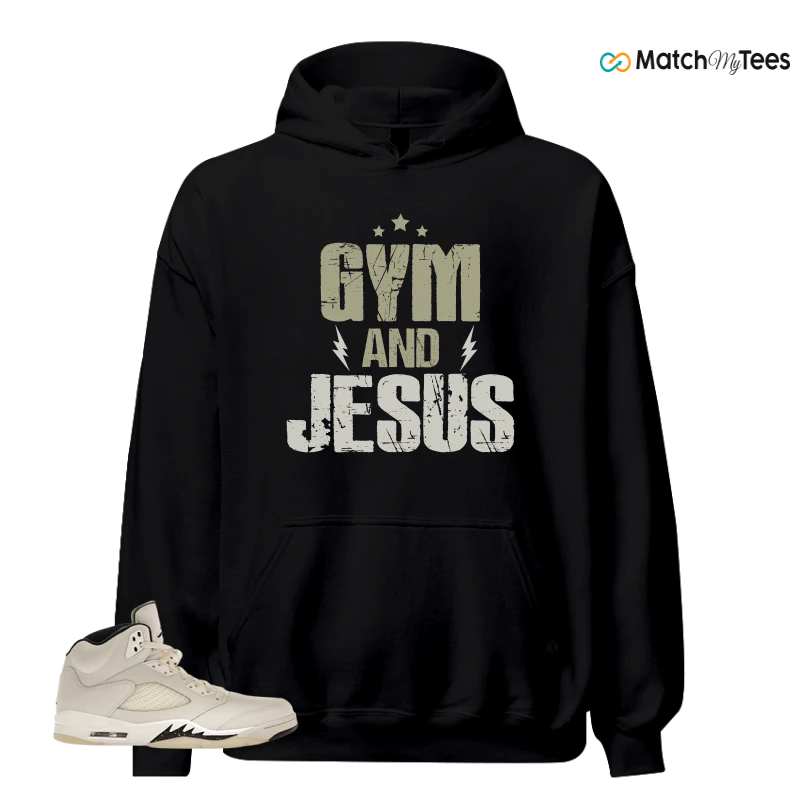 NIKE AIR JORDAN 5 RETRO SAIL SNEAKER Matching Tees hoodie