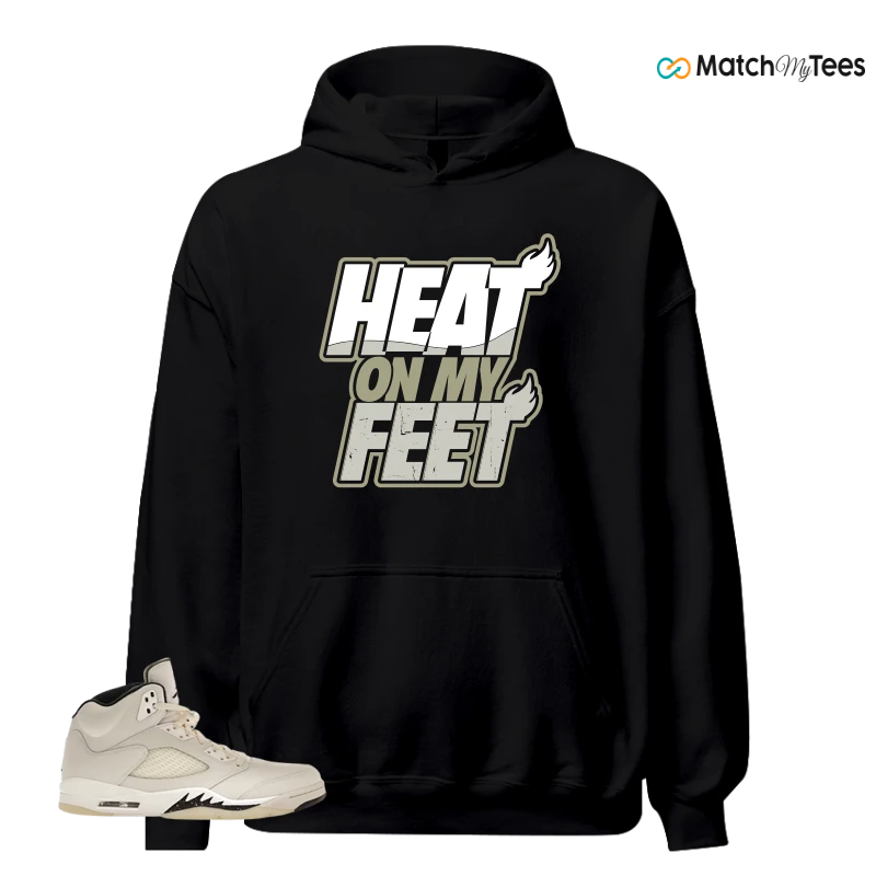 NIKE AIR JORDAN 5 RETRO SAIL SNEAKER Matching Tees hoodie