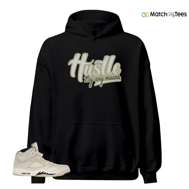 NIKE AIR JORDAN 5 RETRO SAIL SNEAKER Matching Tees hoodie