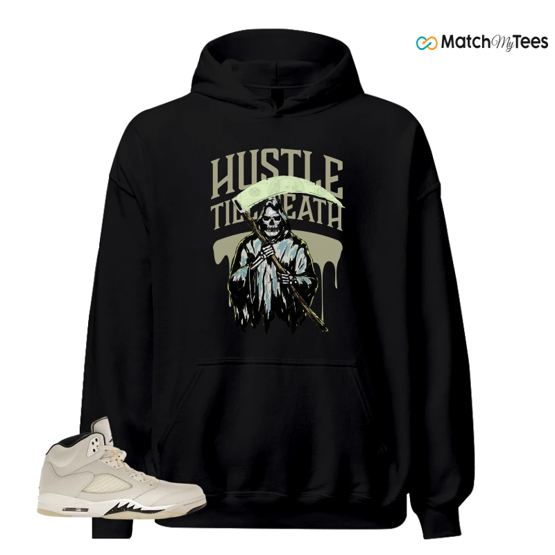 NIKE AIR JORDAN 5 RETRO SAIL SNEAKER Matching Tees hoodie