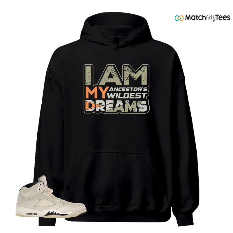 NIKE AIR JORDAN 5 RETRO SAIL SNEAKER Matching Tees hoodie