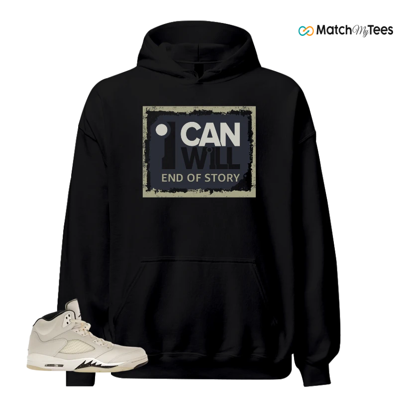 NIKE AIR JORDAN 5 RETRO SAIL SNEAKER Matching Tees hoodie