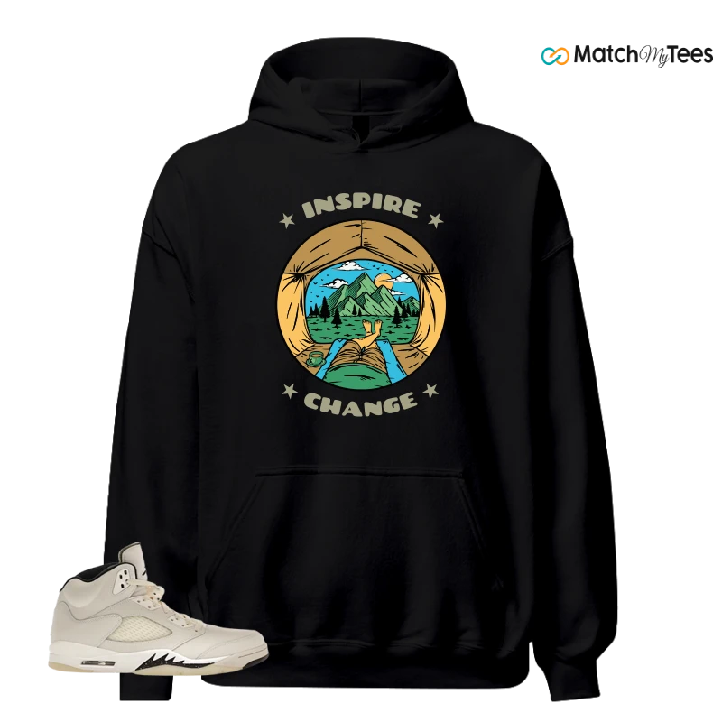 NIKE AIR JORDAN 5 RETRO SAIL SNEAKER Matching Tees hoodie