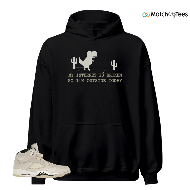 NIKE AIR JORDAN 5 RETRO SAIL SNEAKER Matching Tees hoodie