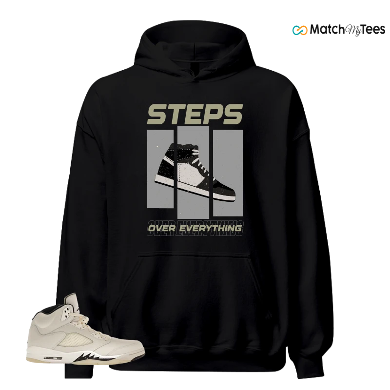 NIKE AIR JORDAN 5 RETRO SAIL SNEAKER Matching Tees hoodie