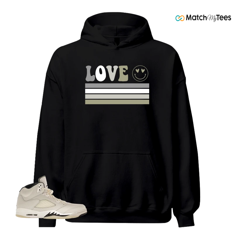 NIKE AIR JORDAN 5 RETRO SAIL SNEAKER Matching Tees hoodie