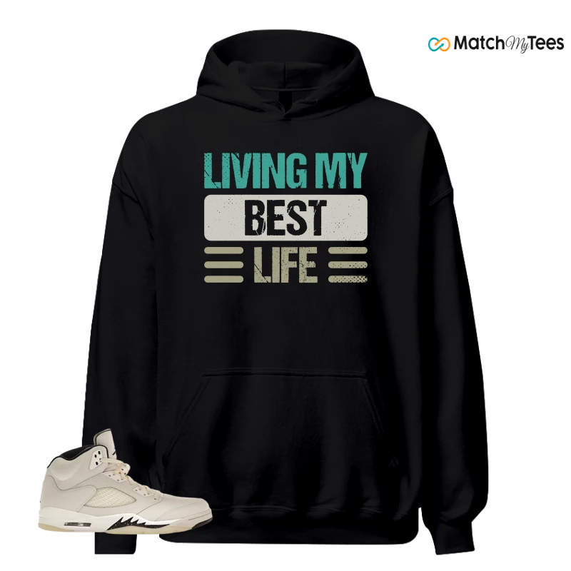 NIKE AIR JORDAN 5 RETRO SAIL SNEAKER Matching Tees hoodie