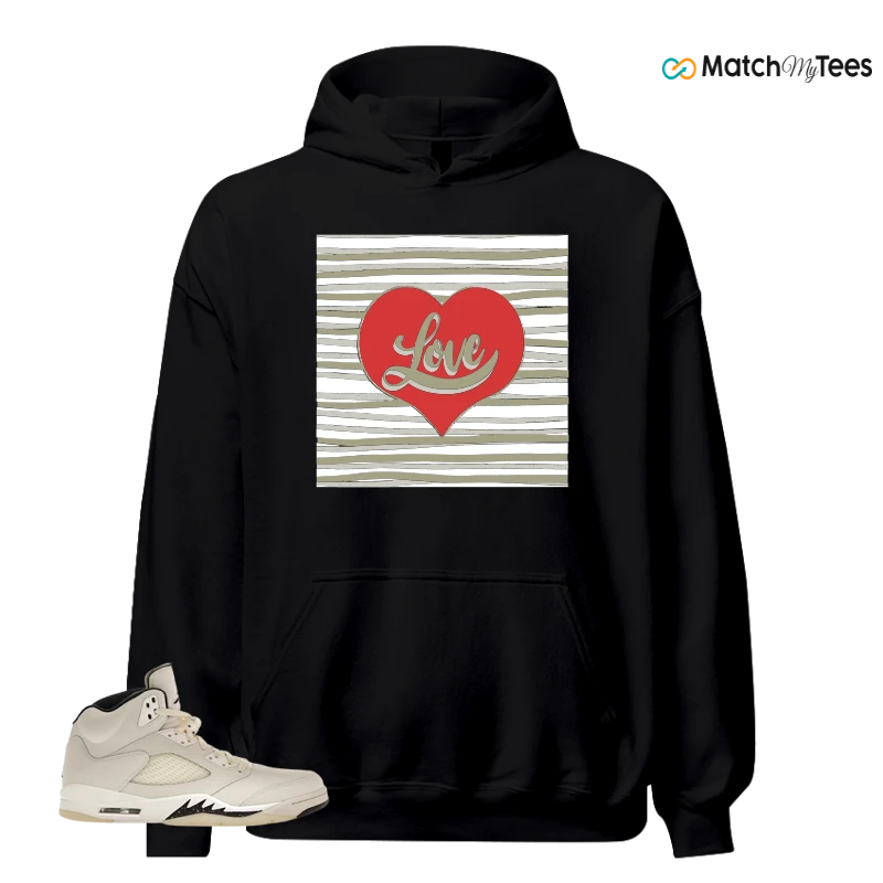 NIKE AIR JORDAN 5 RETRO SAIL SNEAKER Matching Tees hoodie