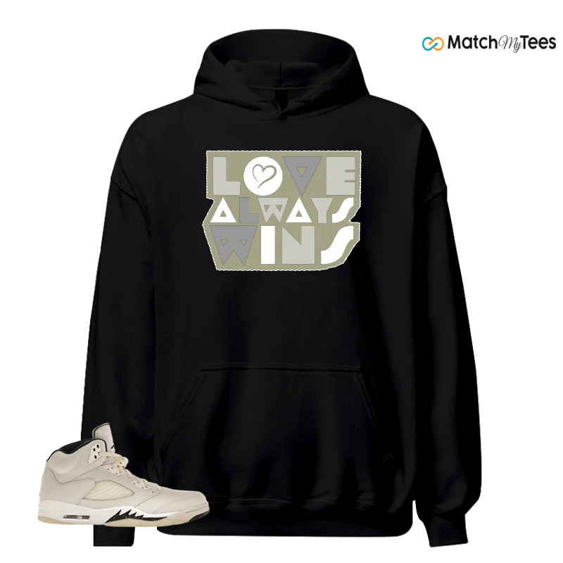 NIKE AIR JORDAN 5 RETRO SAIL SNEAKER Matching Tees hoodie