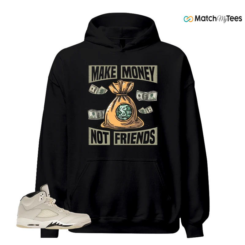 NIKE AIR JORDAN 5 RETRO SAIL SNEAKER Matching Tees hoodie