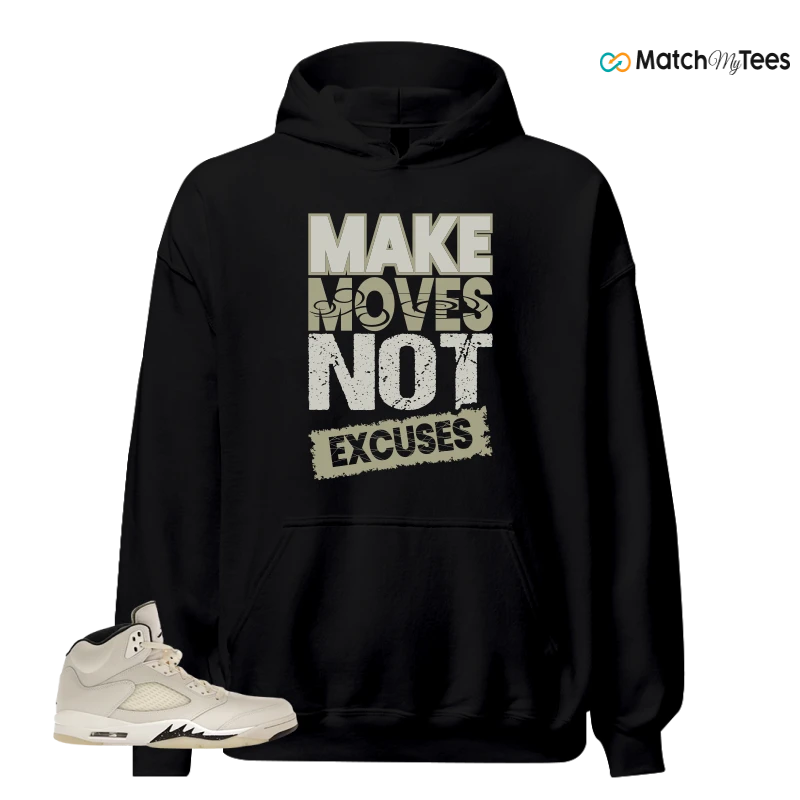 NIKE AIR JORDAN 5 RETRO SAIL SNEAKER Matching Tees hoodie