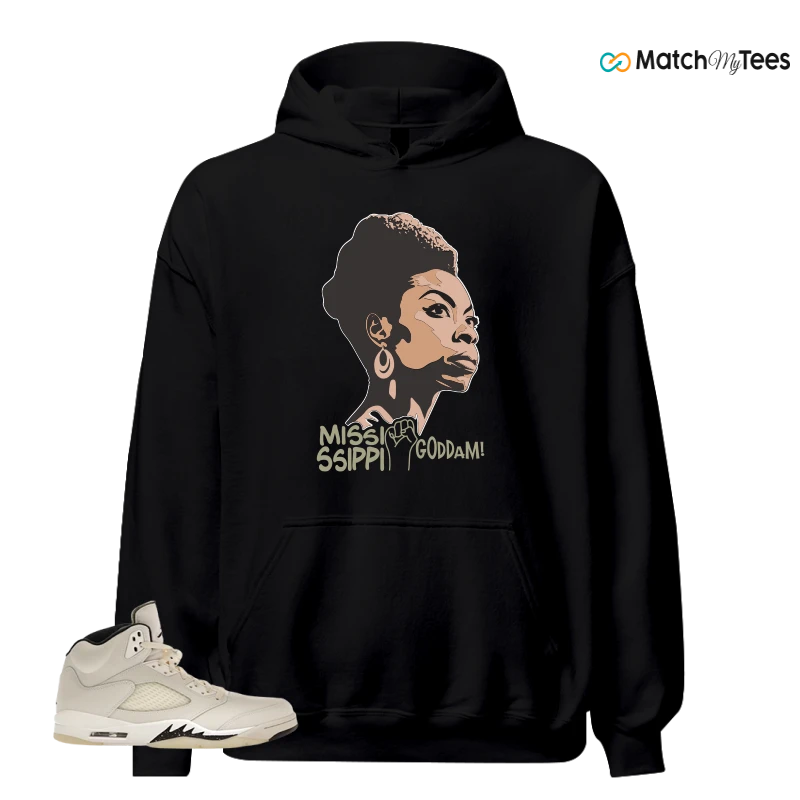 NIKE AIR JORDAN 5 RETRO SAIL SNEAKER Matching Tees hoodie