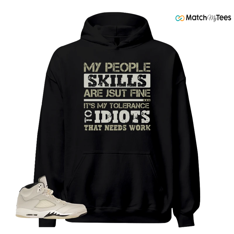 NIKE AIR JORDAN 5 RETRO SAIL SNEAKER Matching Tees hoodie