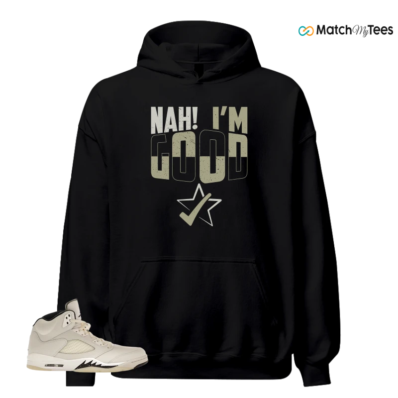 NIKE AIR JORDAN 5 RETRO SAIL SNEAKER Matching Tees hoodie