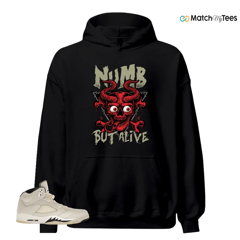 NIKE AIR JORDAN 5 RETRO SAIL SNEAKER Matching Tees hoodie
