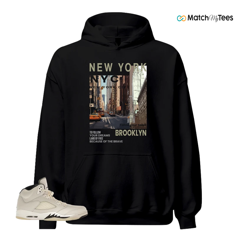 NIKE AIR JORDAN 5 RETRO SAIL SNEAKER Matching Tees hoodie