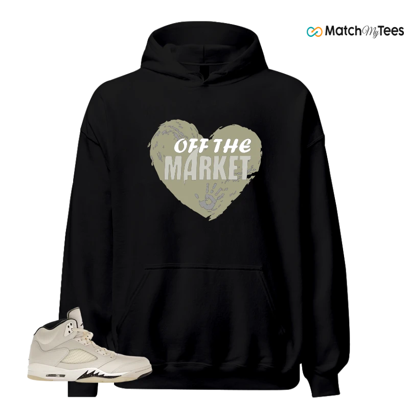 NIKE AIR JORDAN 5 RETRO SAIL SNEAKER Matching Tees hoodie