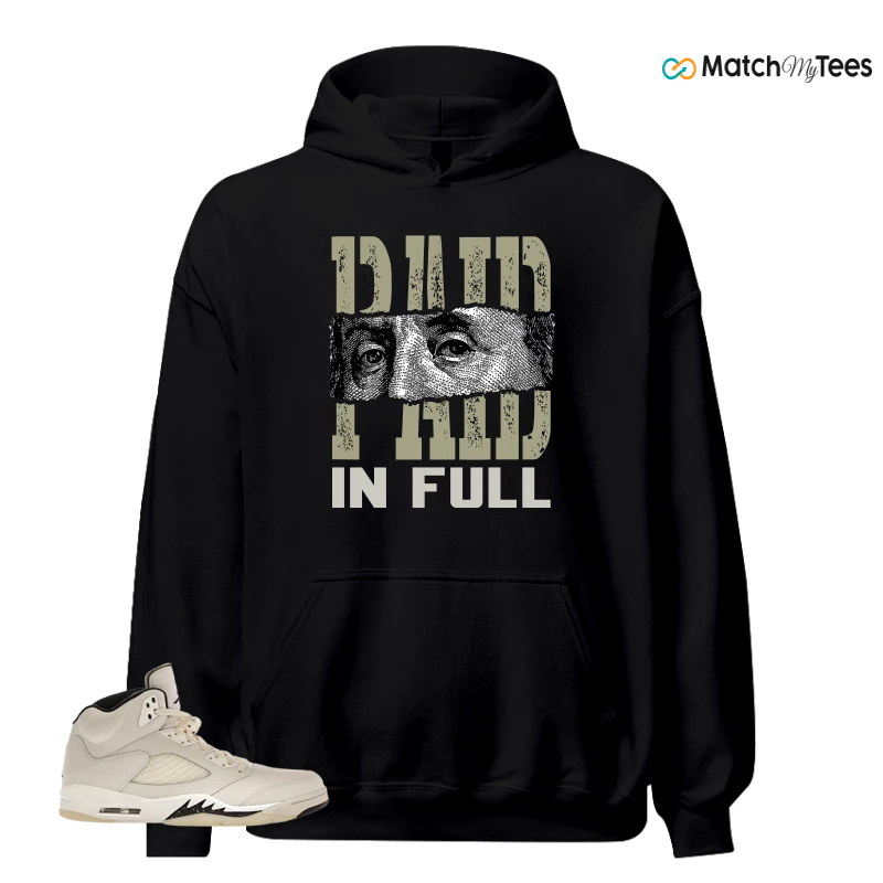 NIKE AIR JORDAN 5 RETRO SAIL SNEAKER Matching Tees hoodie