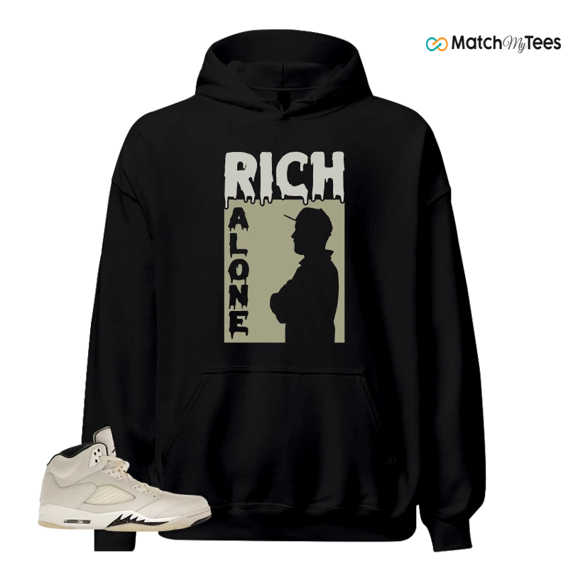NIKE AIR JORDAN 5 RETRO SAIL SNEAKER Matching Tees hoodie