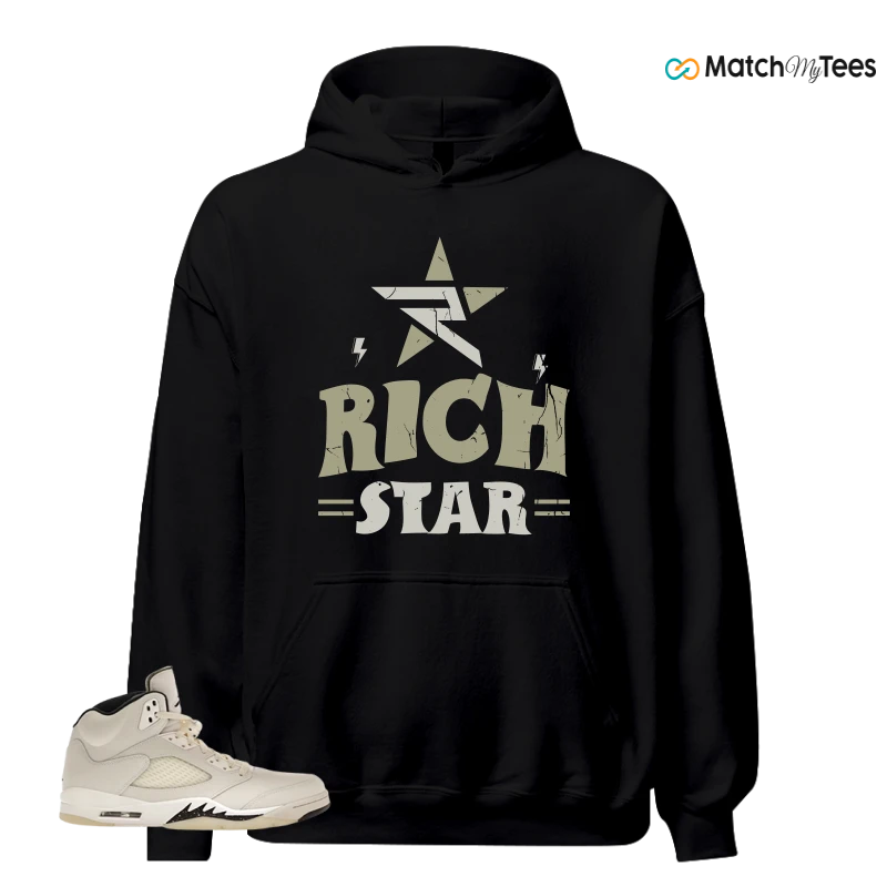 NIKE AIR JORDAN 5 RETRO SAIL SNEAKER Matching Tees hoodie
