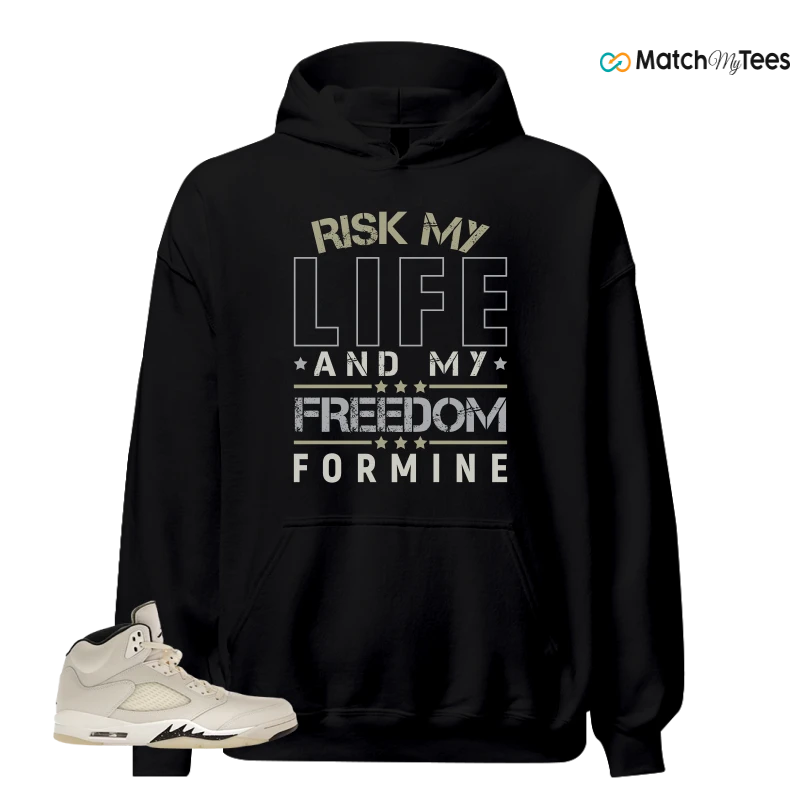 NIKE AIR JORDAN 5 RETRO SAIL SNEAKER Matching Tees hoodie