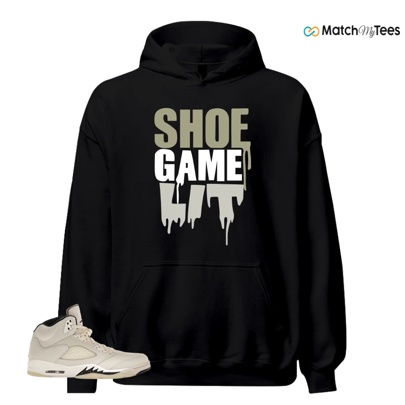 NIKE AIR JORDAN 5 RETRO SAIL SNEAKER Matching Tees hoodie