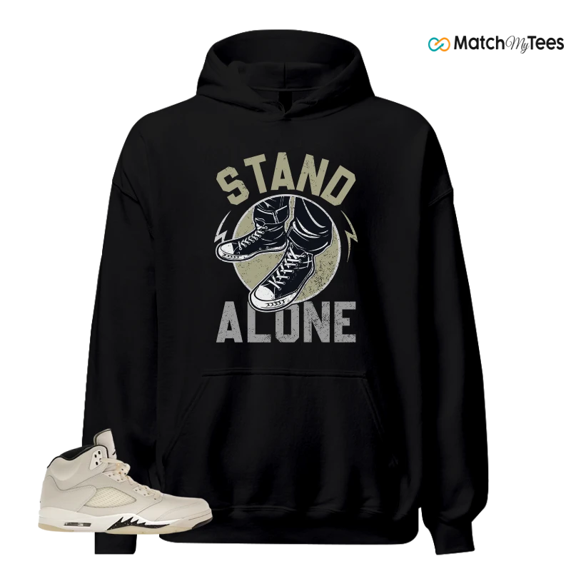NIKE AIR JORDAN 5 RETRO SAIL SNEAKER Matching Tees hoodie