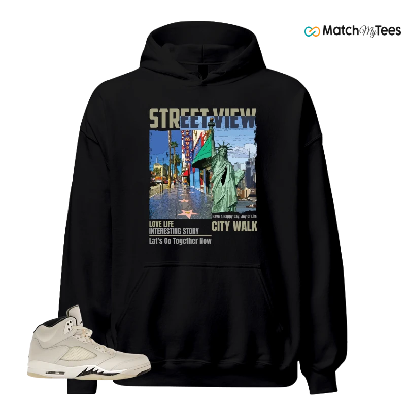 NIKE AIR JORDAN 5 RETRO SAIL SNEAKER Matching Tees hoodie