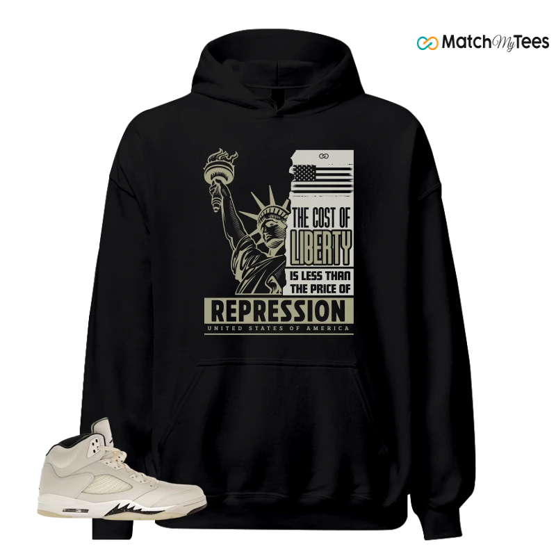 NIKE AIR JORDAN 5 RETRO SAIL SNEAKER Matching Tees hoodie